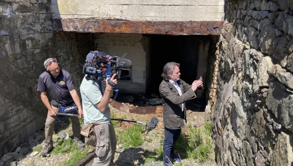 Rodaje de 'Ghosts of Alderney - Hitler's Island Slaves'