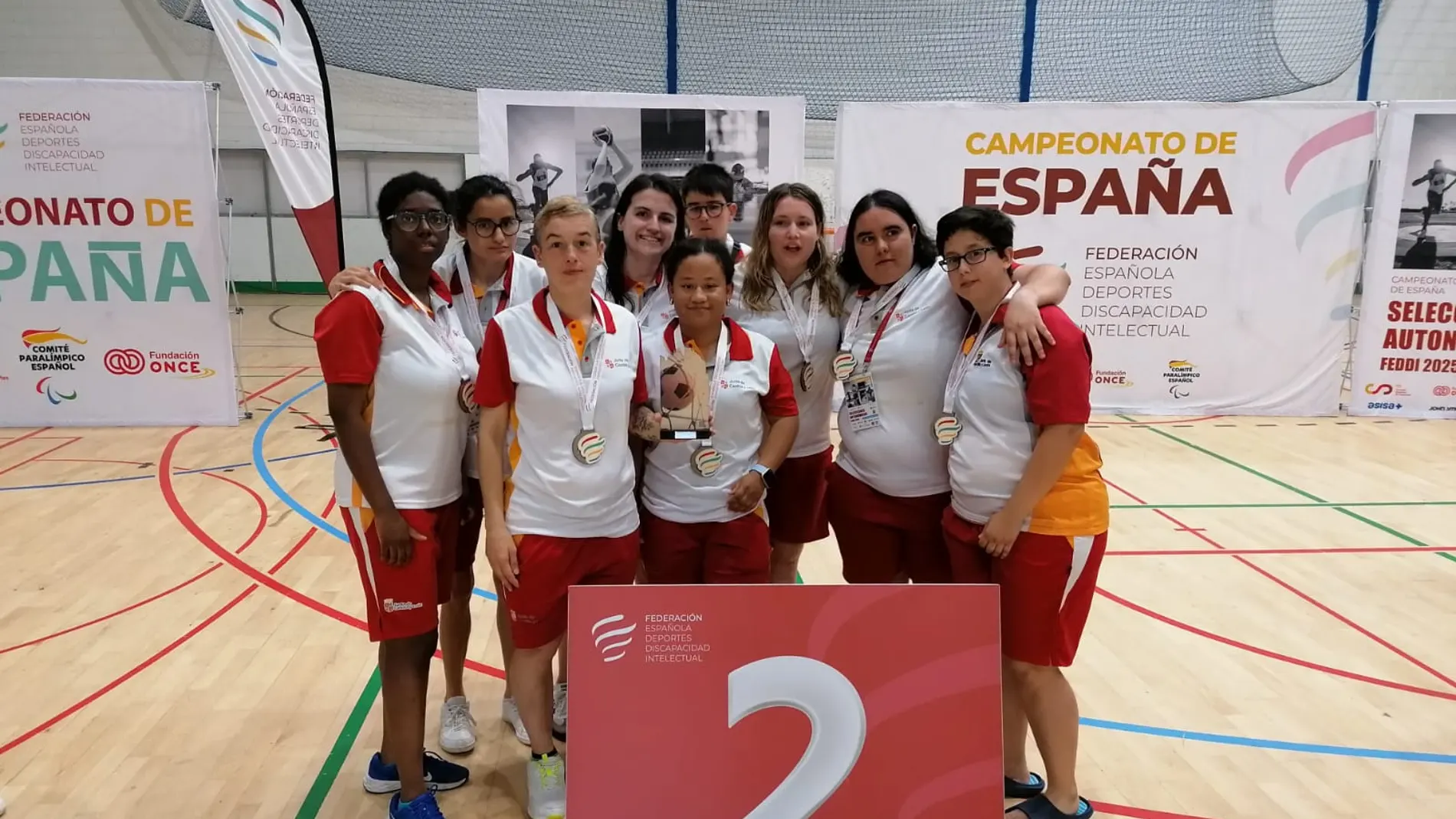 El equipo femenino de fútbol sala subcampeonas de España
