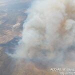 Imagen del incendio de Burguillos