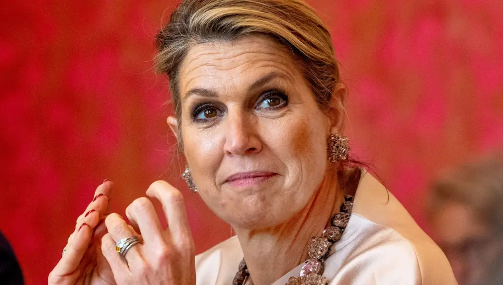 La Reina Máxima de Holanda durante su acto público de este martes