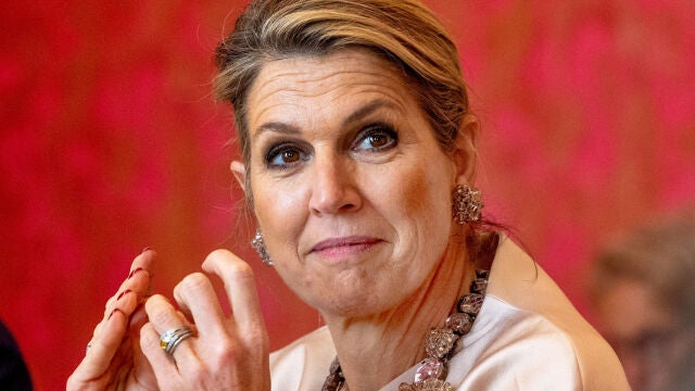La Reina Máxima de Holanda durante su acto público de este martes