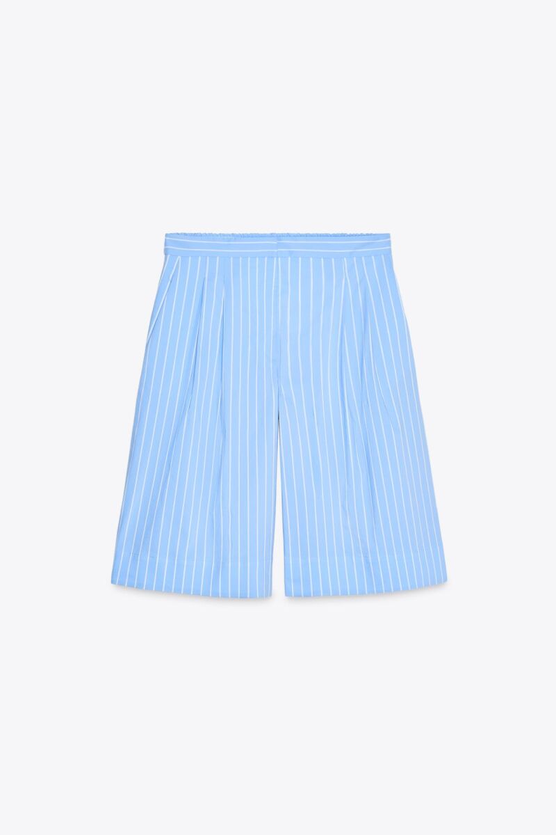 Bermudas pinzas rayas zw collection.