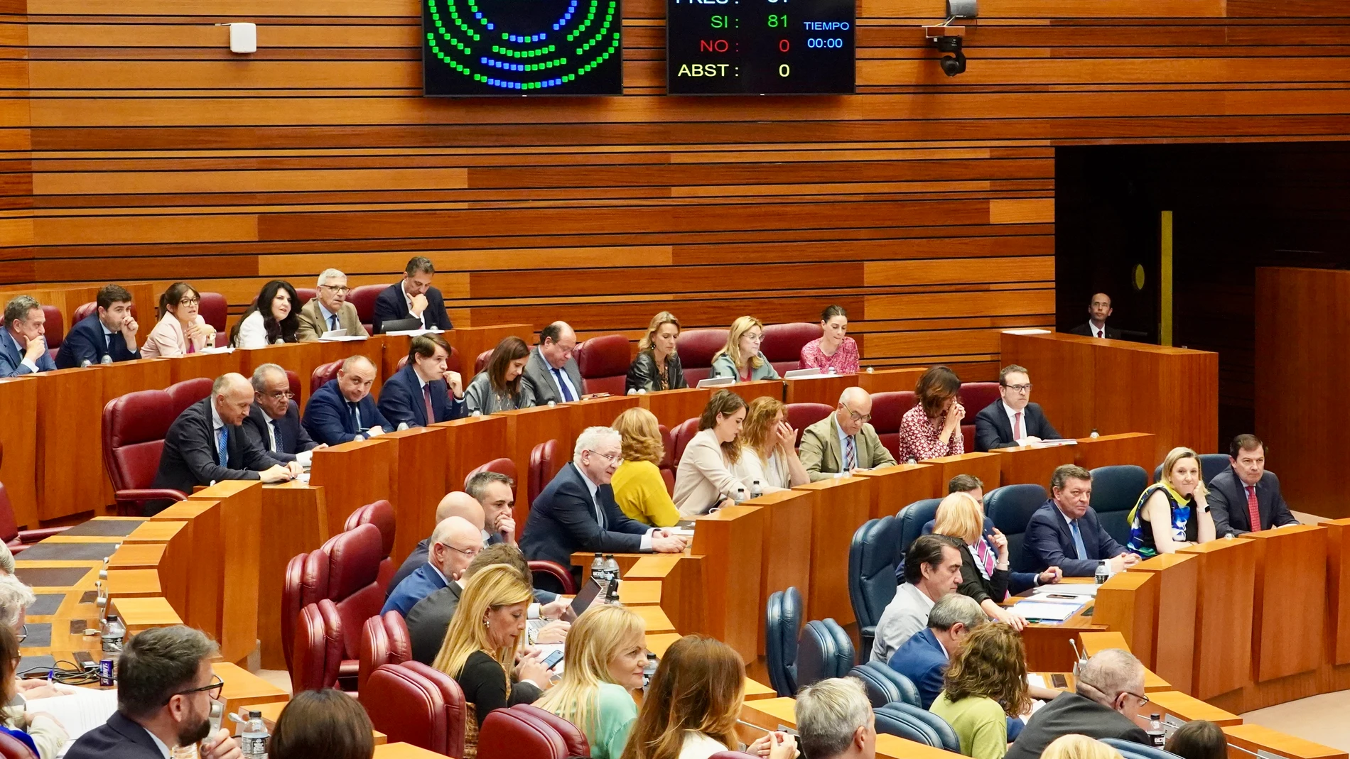 Un momento de la votación de la PNL
