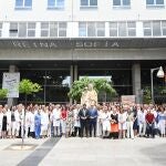 El presidente de la Comunidad, Fernando López Miras, clausura el acto de presentación del programa de actividades con motivo del 20º aniversario del Hospital Reina Sofía de Murcia y 500º del Hospital General de Murcia.