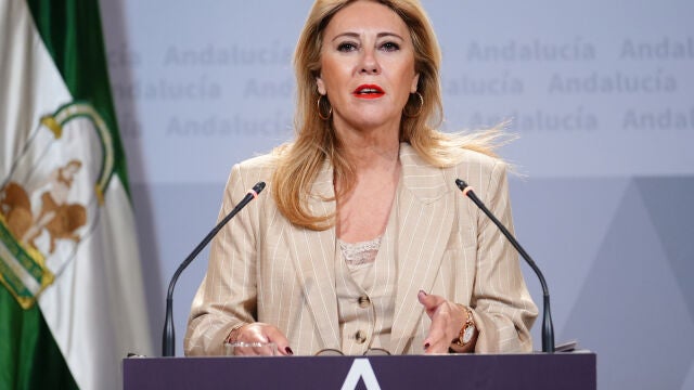 La consejera de Economía, Hacienda y Fondos Europeos y portavoz del Gobierno andaluz, Carolina España