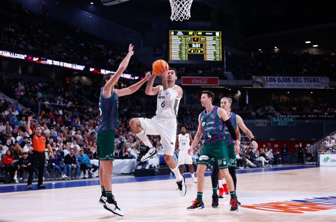 Real Madrid y Unicaja abren su semifinal en el Movistar Arena