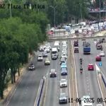Accidente en plaza Elíptica: mañana de retenciones en Madrid
