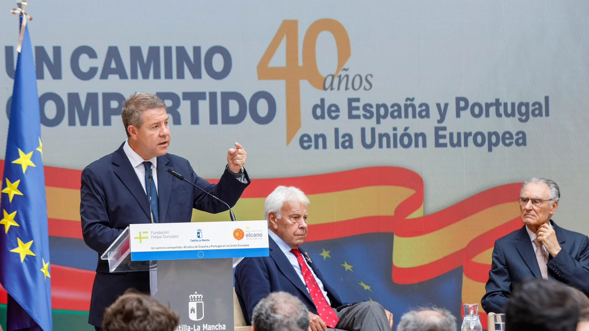 El Palacio de Fuensalida, sede de la Presidencia del Gobierno de Castilla-La Mancha, acoge el evento ‘Un camino compartido: 40 años de España y Portugal en la Unión Europea’