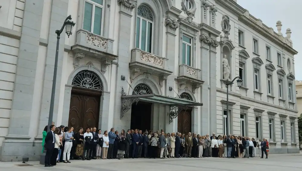 Imagen de la concentración del Tribunal Supremo