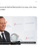 El presidente de la Xunta da la "bienvenida" a Galicia a Julio Iglesias tras trascender que adquirió una casa en Ourense