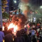 Protesta en Seattle contra las redadas de inmigrantes de la Administración Trump