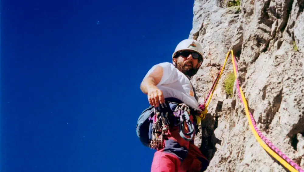 El montañero César Pérez de Tudela