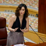 Ayuso en la Asamblea de Madrid.