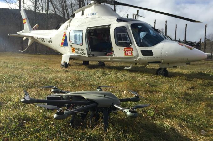Uno de los 15 modelos de drones que conforman el escudo defensivo