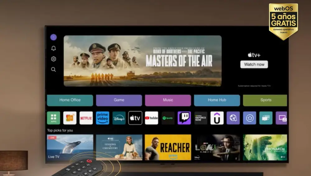 Este televisor lleva webOS