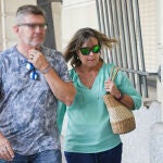 La dueña de la entidad Río Grande, María del Carmen García Sánchez a su llegada al juicio