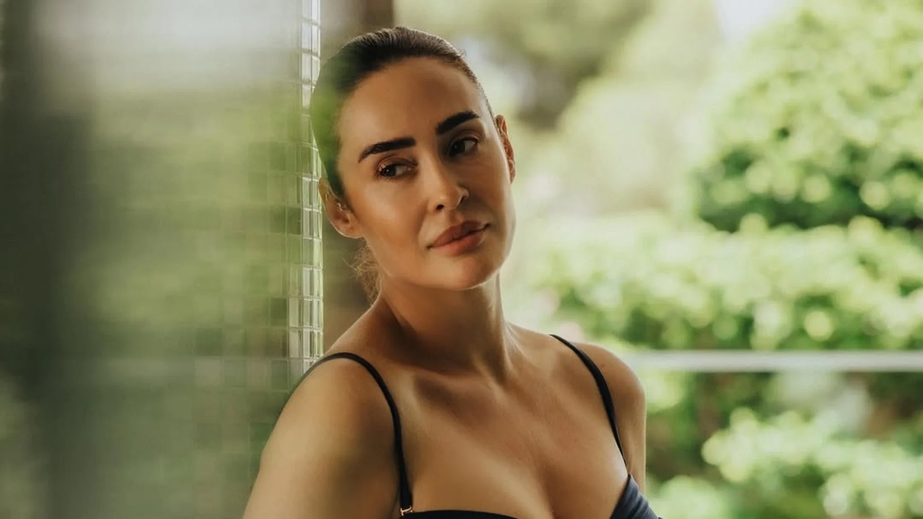 Vicky Martín Berrocal en bañador.