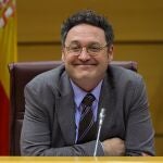 El fiscal general del Estado, Álvaro García Ortiz, comparece ante el Senado para presentar la memoria de la Fiscalía del año 2023 este martes, en Madrid. 