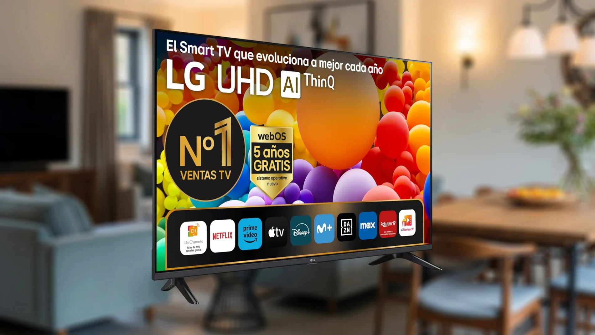 El televisor LG 43UT73006LA soporta HDR10 Pro y Dolby Digital Plus