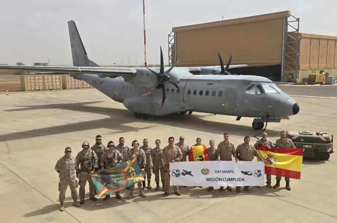 Último contingente militar del destacamento "Marfil" en Senegal