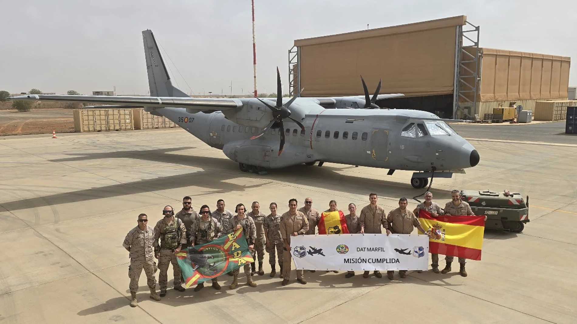 Último contingente militar del destacamento "Marfil" en Senegal
