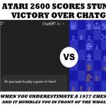 Interfaz de la partida entre la Atari 2600 y ChatGPT