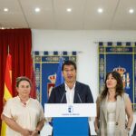 El vicepresidente segundo del Gobierno regional, José Manuel Caballero, en una reunión en Viso del Marqués