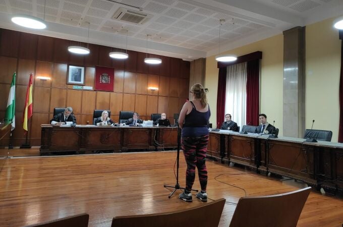 La acusada declarando durante el juicio