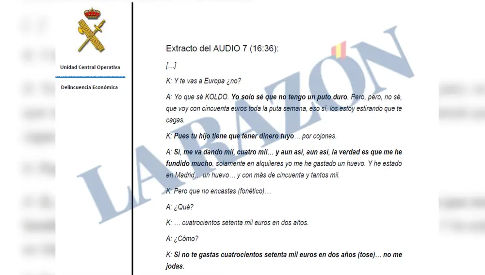 Informe UCO dinero Ábalos