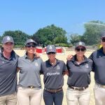 Equipo español de veteranos en el Campeonato de Europa de Salto de Obstáculos