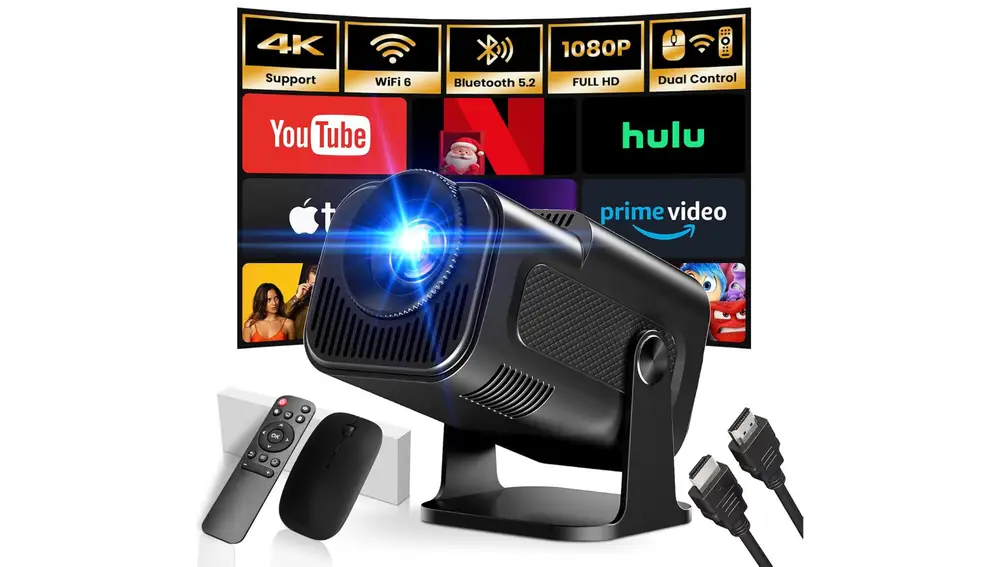 El proyector Gaimoo GM300 viene con Android TV