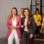 María Márquez, María Jesús Montero y Rafa Recio