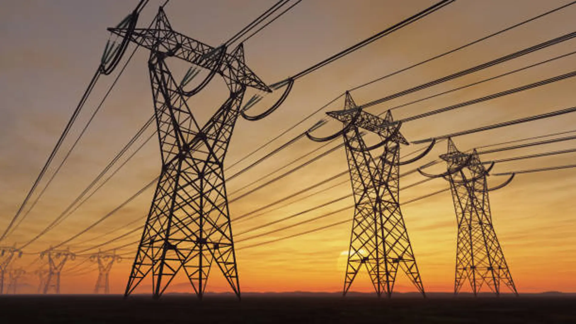 Imagen de archivo de torres eléctricas