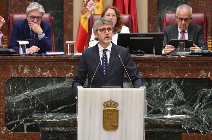 El consejero de Economía, Hacienda y Fondos Europeos, Luis Alberto Marín