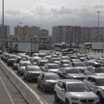 Vehículos en el puerto de Algeciras