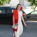 Leticia Fernández horas antes de su boda con Piergiacomo Agostini.