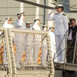 La Princesa Leonor embarca en la fragata “Blas de Lezo”, en las Palmas de Gran Canaria