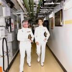 La Princesa Leonor embarca en la fragata “Blas de Lezo”, en las Palmas de Gran Canaria