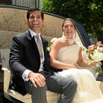 Leticia Fernández de Villavicencio en su boda con Piergiacomo Agostini en Jerez de la Frontera.