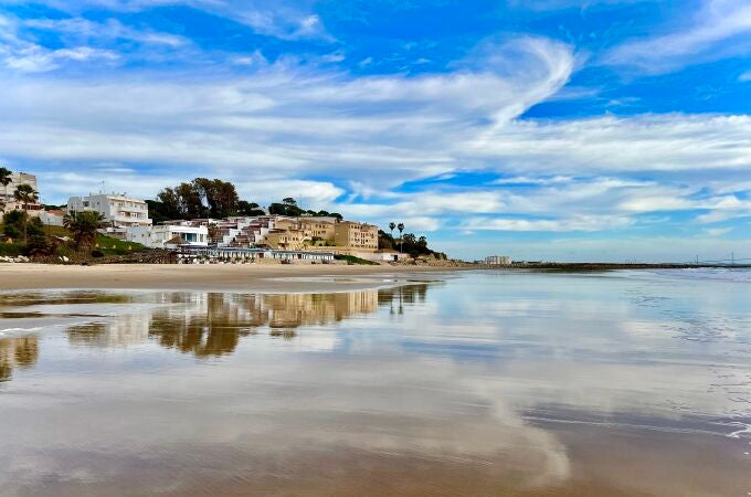 Una de las idílicas playas de El Puerto de Santa María