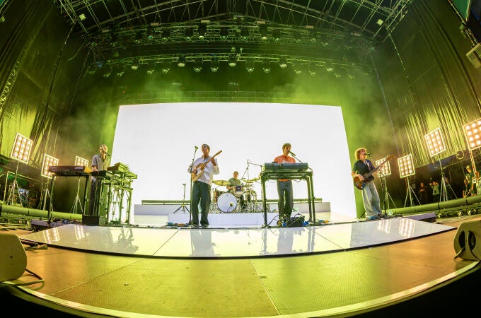El grupo, anoche, en Madrid