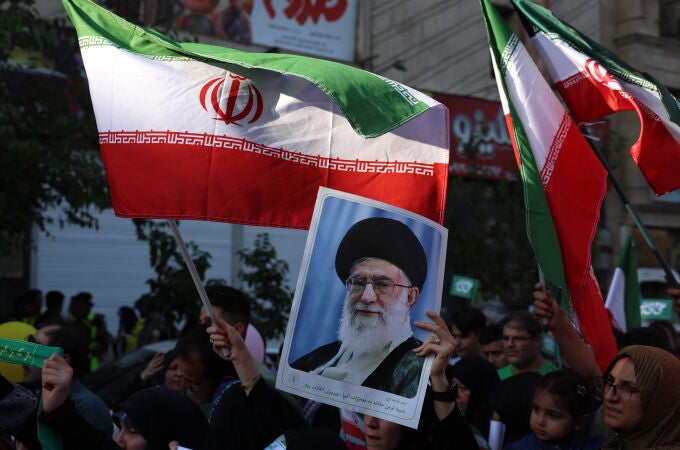 Anti-Israel rally in Tehran following the Israeli strikes