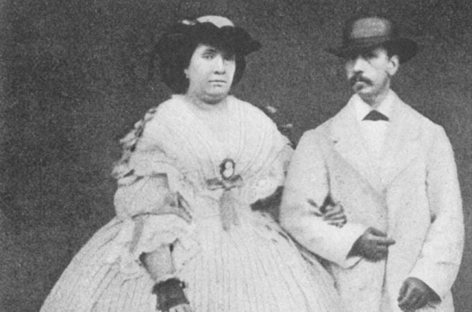 Isabel II y su marido, Francisco de Asís de Borbón