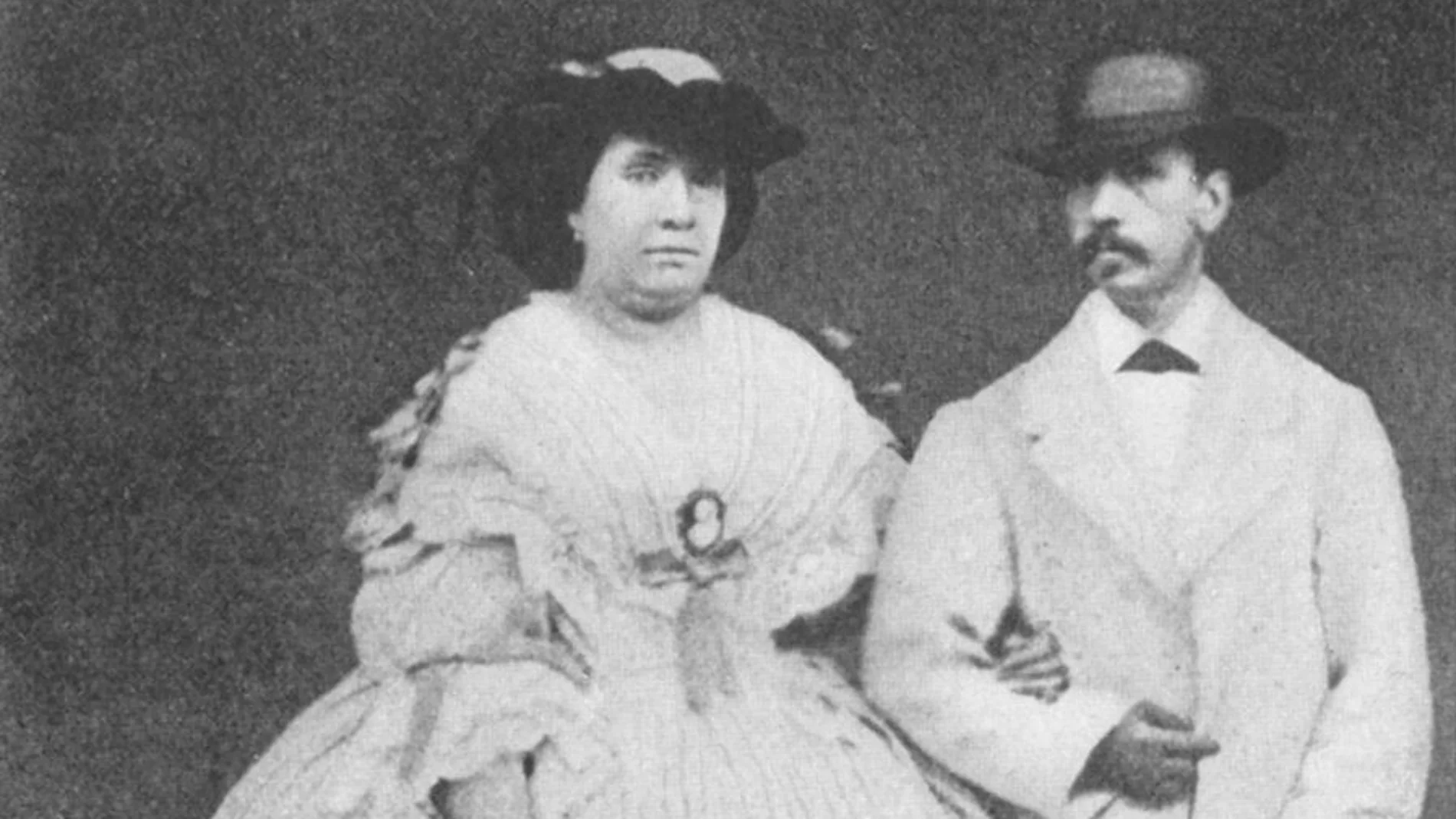 Isabel II y su marido, Francisco de Asís de Borbón