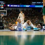Tavares, en el parquet del Martín Carpena