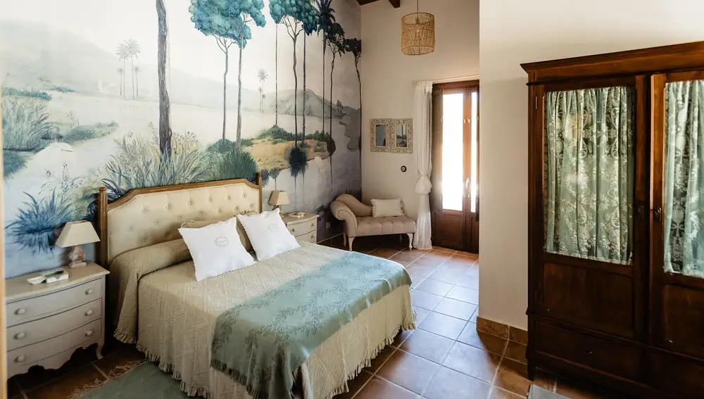 Habitaciones de Finca Valdelaseras, Badajoz, España.