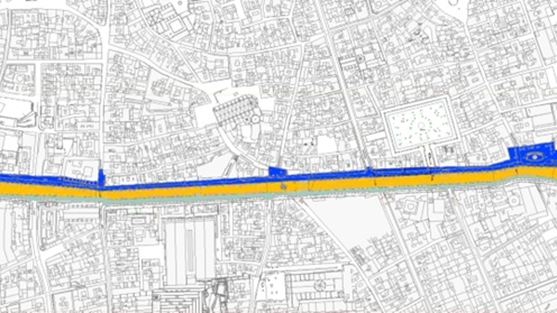 En azul la fase 1 (lado Gòtic), en verde la fase 2 que empieza ahora (lado Raval) y en amarillo el paseo central REMITIDA / HANDOUT por AYUNTAMIENTO DE BARCELONA Fotografía remitida a medios de comunicación exclusivamente para ilustrar la noticia a la que hace referencia la imagen, y citando la procedencia de la imagen en la firma 15/06/2025