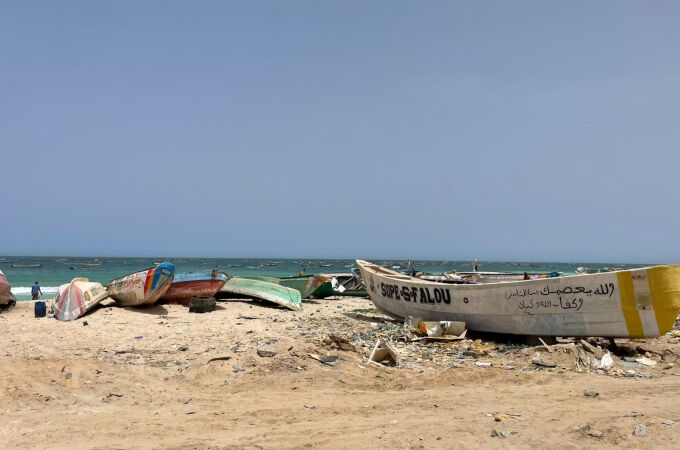 Puerto de pescadores de Nuakchot, en Mauritania