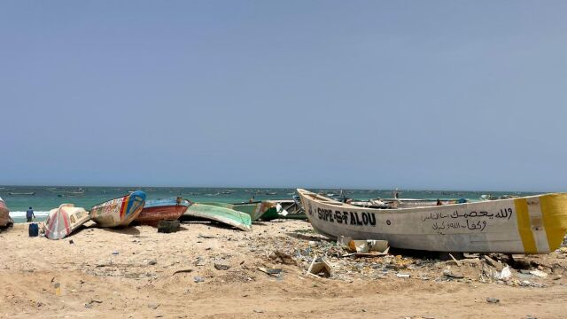 Puerto de pescadores de Nuakchot, en Mauritania