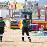 Una cama elástica, la atracción ferial en la que murió electrocutada una niña en Murcia